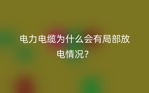 电力电缆为什么会有局部放电情况？(图1)