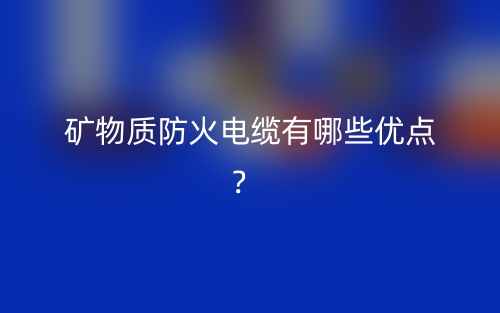 矿物质防火电缆有哪些优点？(图1)