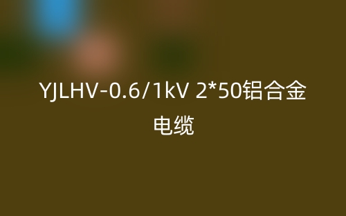YJLHV-0.6/1kV 2*50铝合金电缆价格_YJLHV-2*50载流量(图1)