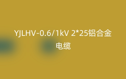 YJLHV-0.6/1kV 2*25铝合金电缆价格_YJLHV-2*25载流量(图1)